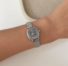 Load image into Gallery viewer, Silver Black Royal Square Metal Watch
