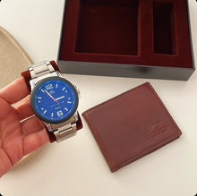 Load image into Gallery viewer, Metal Chic Men Watch &amp; Wallet Box
