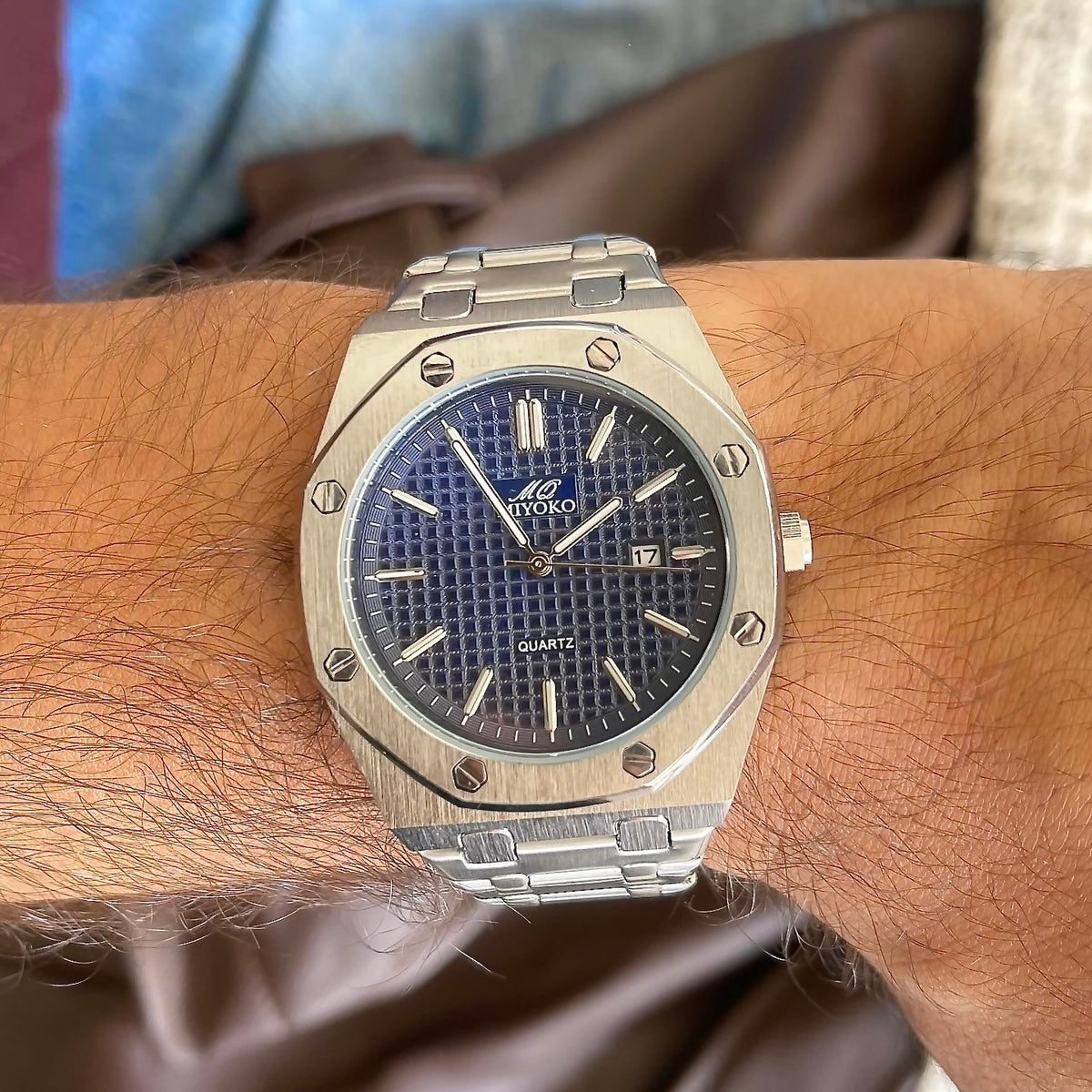 Silver Blue COMMANDER Men Watch