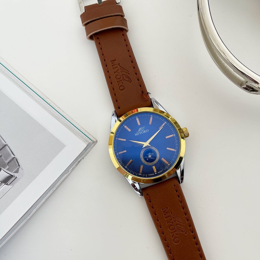 Havan Gold Blue Valmere Men Watch