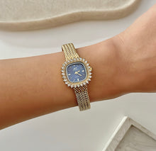Load image into Gallery viewer, Gold X Blue Luster Metal Watch
