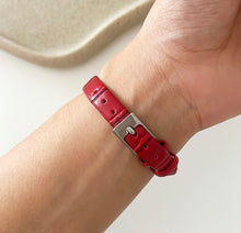 Load image into Gallery viewer, Red White BusinessGal Leather Watch
