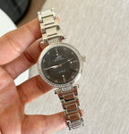 Silver Black Squad Metal Watch