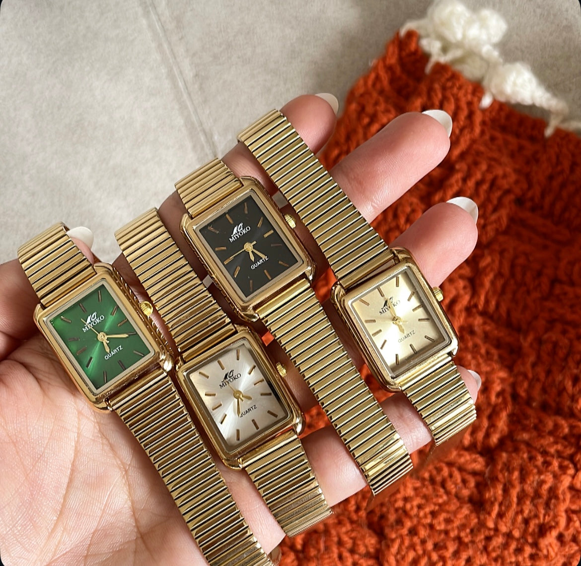 Gold X Black Elowen Metal Watch