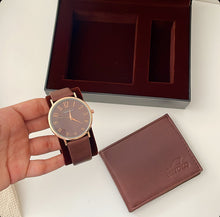 Load image into Gallery viewer, Leather Chic Men Watch &amp; Wallet Box
