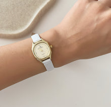 Load image into Gallery viewer, White Gold BusinessGal Leather Watch
