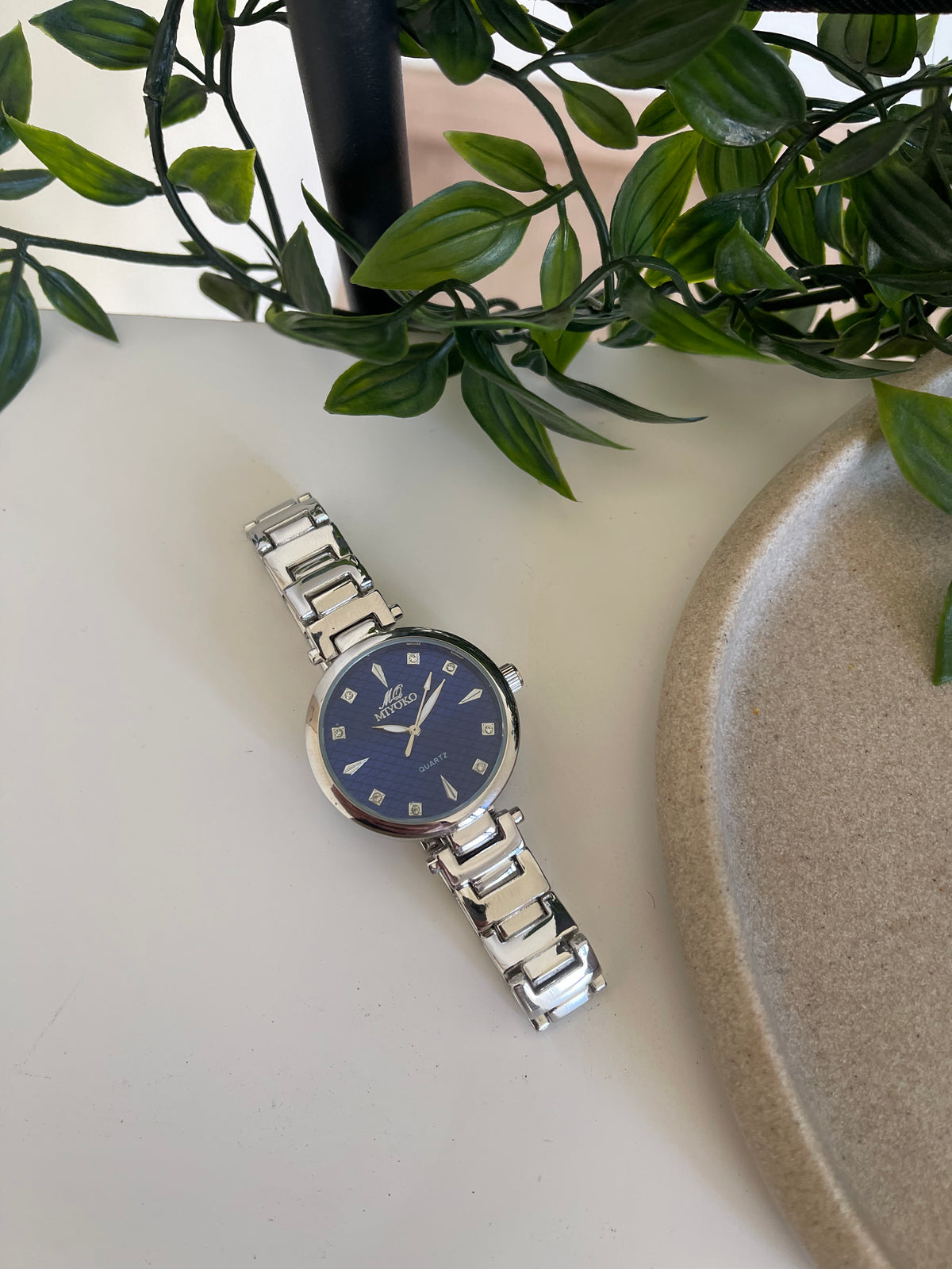 Silver Blue Revel Metal Watch
