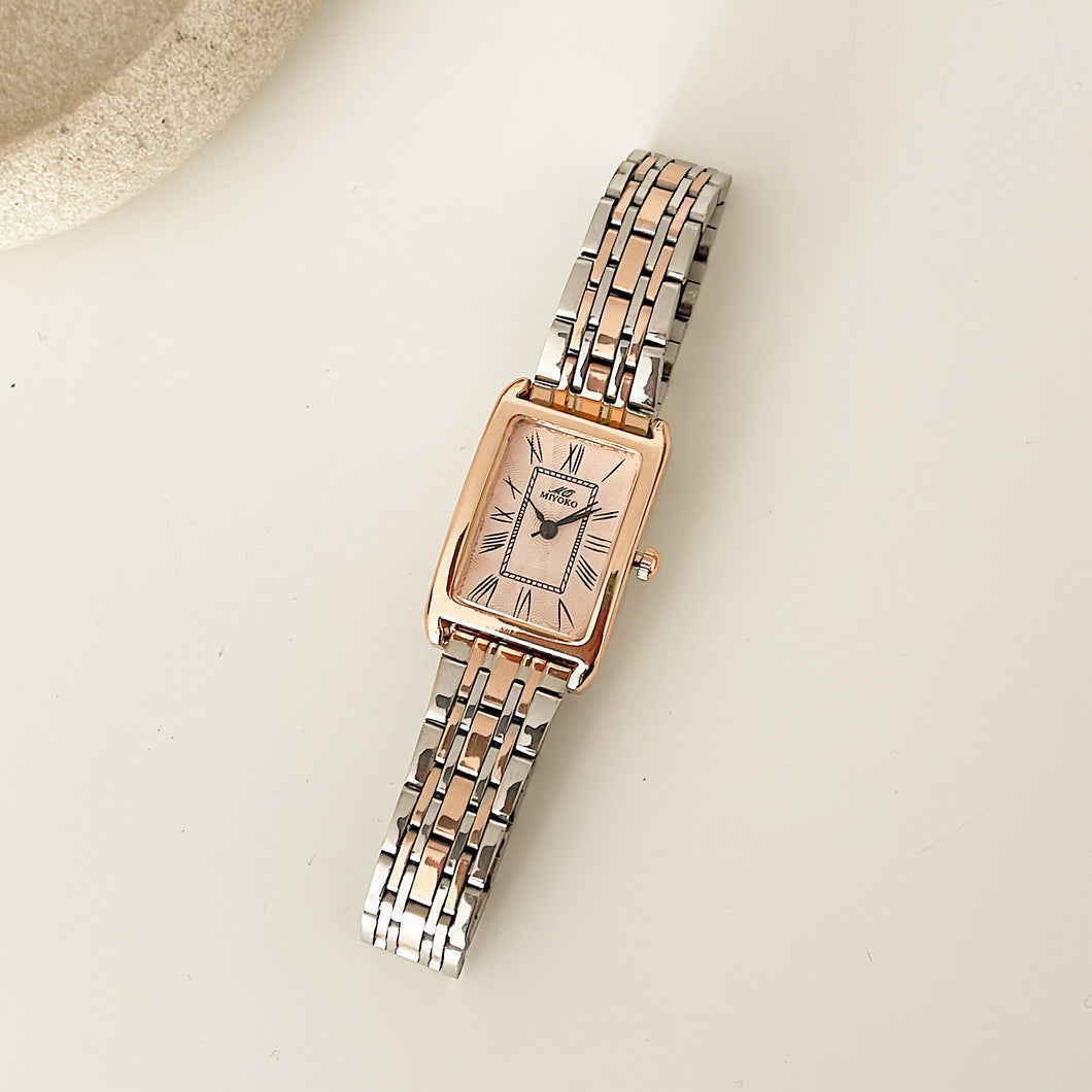 Mixed Rosegold Charming Metal Watch