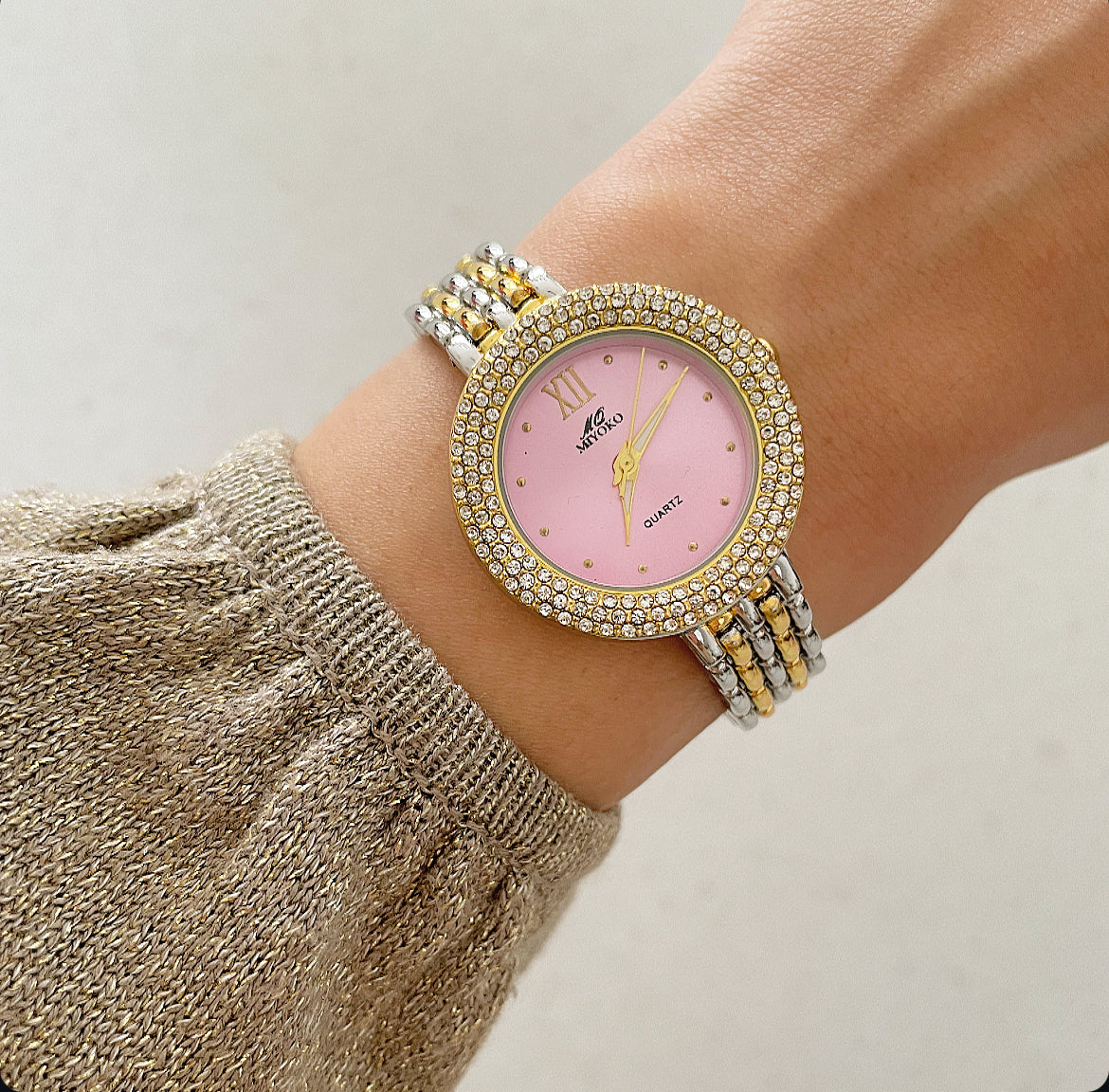Pink Opaline Muse Metal Watch