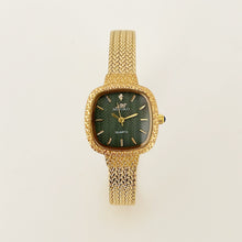 Load image into Gallery viewer, Gold Green Edged Metal Watch
