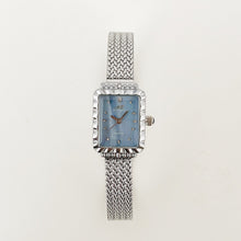 Load image into Gallery viewer, Silver Blue Sunlit Metal Watch
