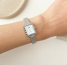 Load image into Gallery viewer, Silver White Sunlit Metal Watch
