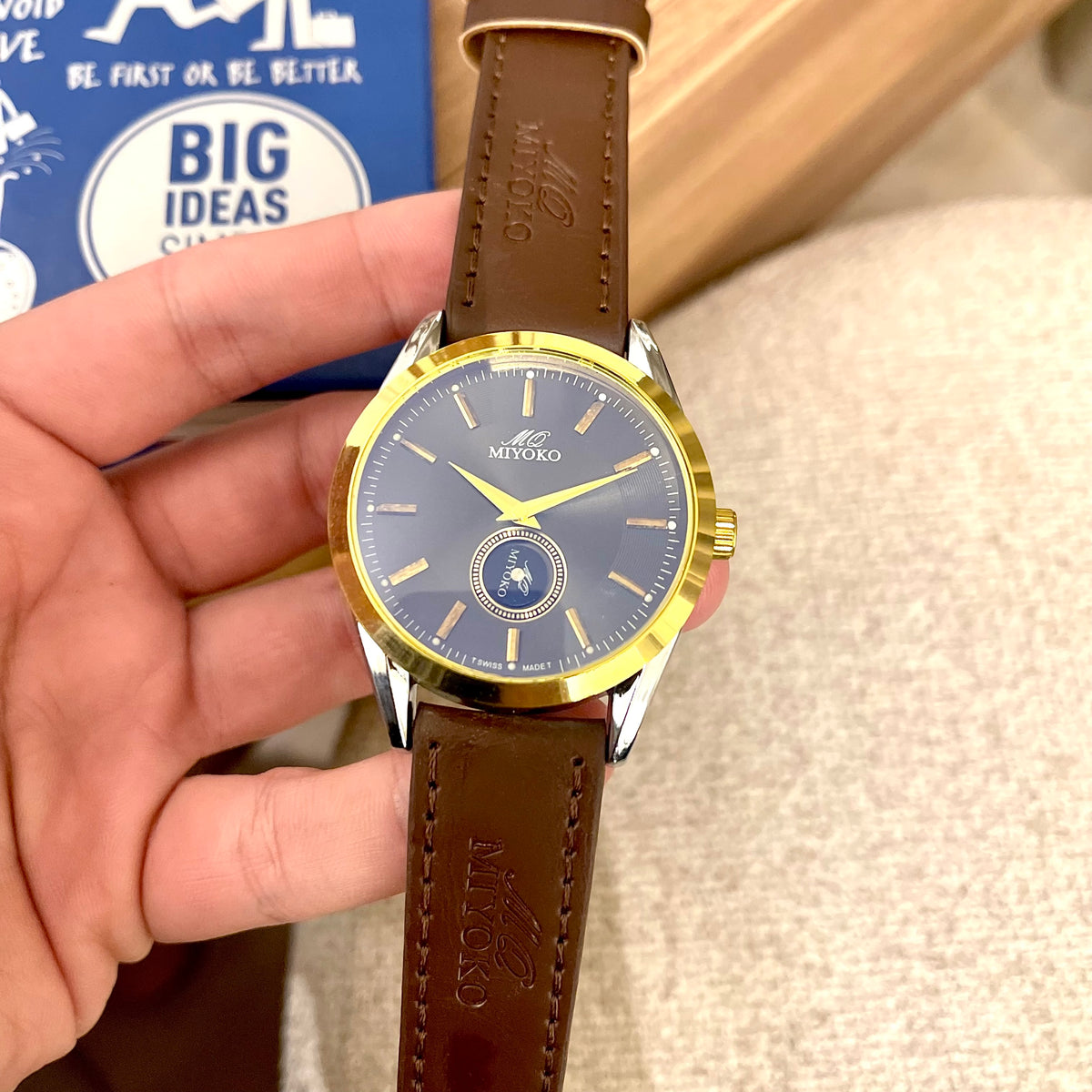 Brown Gold Faded Valmere Men Watch