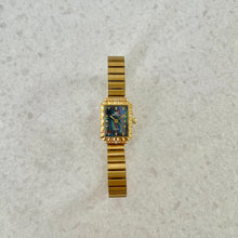 Load image into Gallery viewer, Gold Blue Sunhalo Metal Watch

