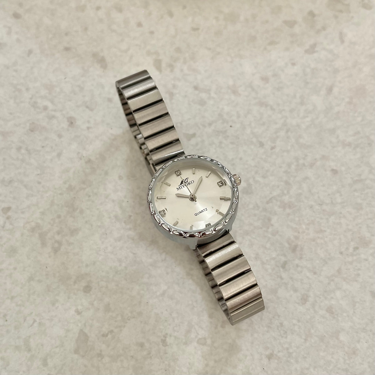 Silver White Sola Metal Watch