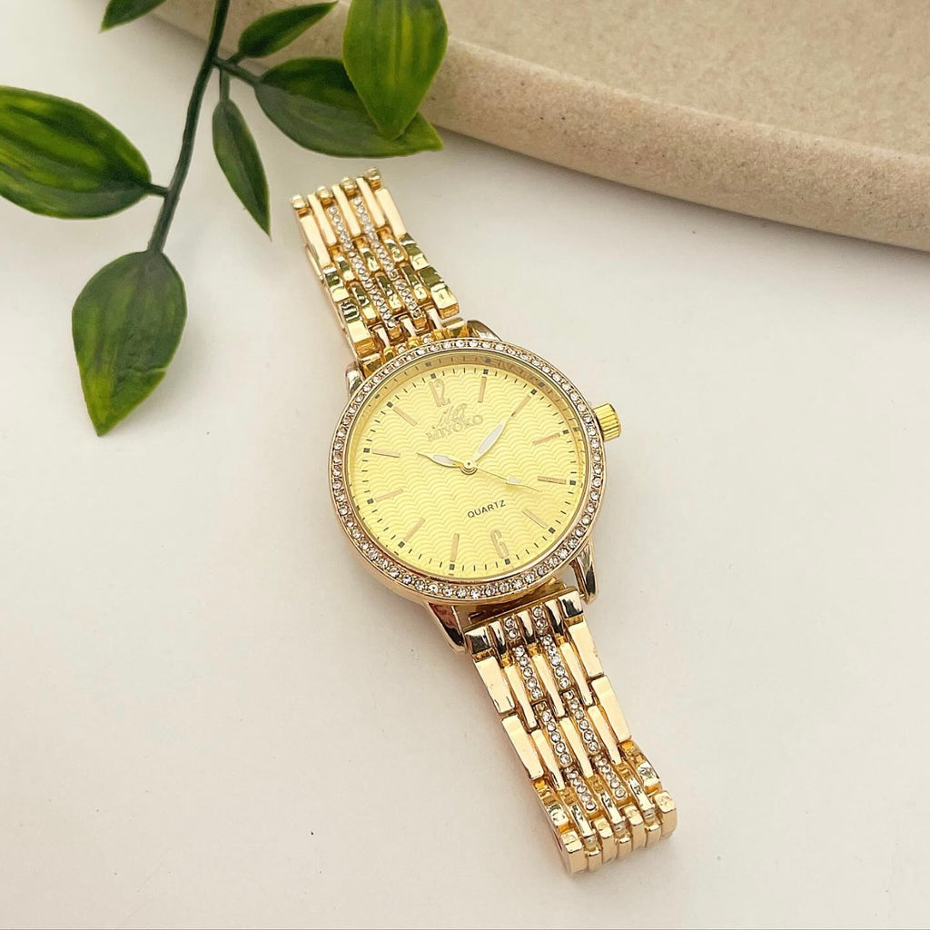 Gold Girly Girl Metal Watch