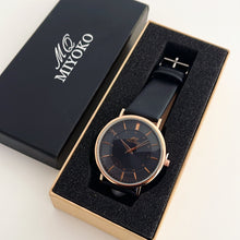 Load image into Gallery viewer, Black Navigator Leather Men Watch

