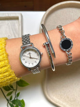 Load image into Gallery viewer, Silver White Dial Watch Set
