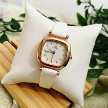 Load image into Gallery viewer, White Formal Leather Watch
