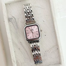 Load image into Gallery viewer, Silver Pink Dial Iconic Metal Watch
