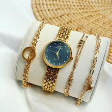 Load image into Gallery viewer, Gold in Black Super Star Thin Watch Set
