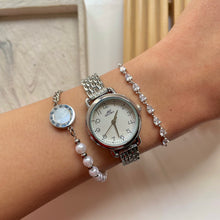 Load image into Gallery viewer, Silver White Dial Watch Set
