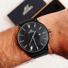 Load image into Gallery viewer, Black Leather Elegant Men Watch
