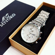 Load image into Gallery viewer, Silver In White Men Metal Watch
