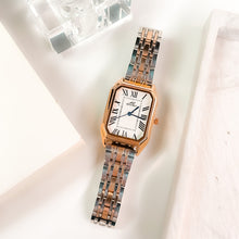 Load image into Gallery viewer, Mixed Rose Gold White Retro Metal Watch
