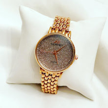Load image into Gallery viewer, Rose Gold Galaxy Metal Watch
