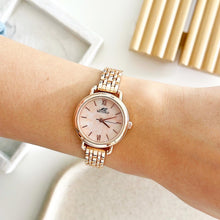 Load image into Gallery viewer, Rose Gold Pink Dial Marble Metal Watch
