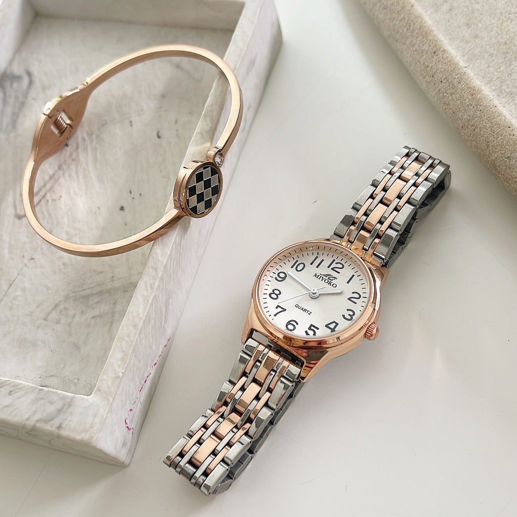 Mixed Rosegold Watch Set