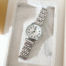 Load image into Gallery viewer, Silver White Dial Bond Metal Watch
