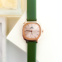 Load image into Gallery viewer, Olive Green Cute Leather Watch

